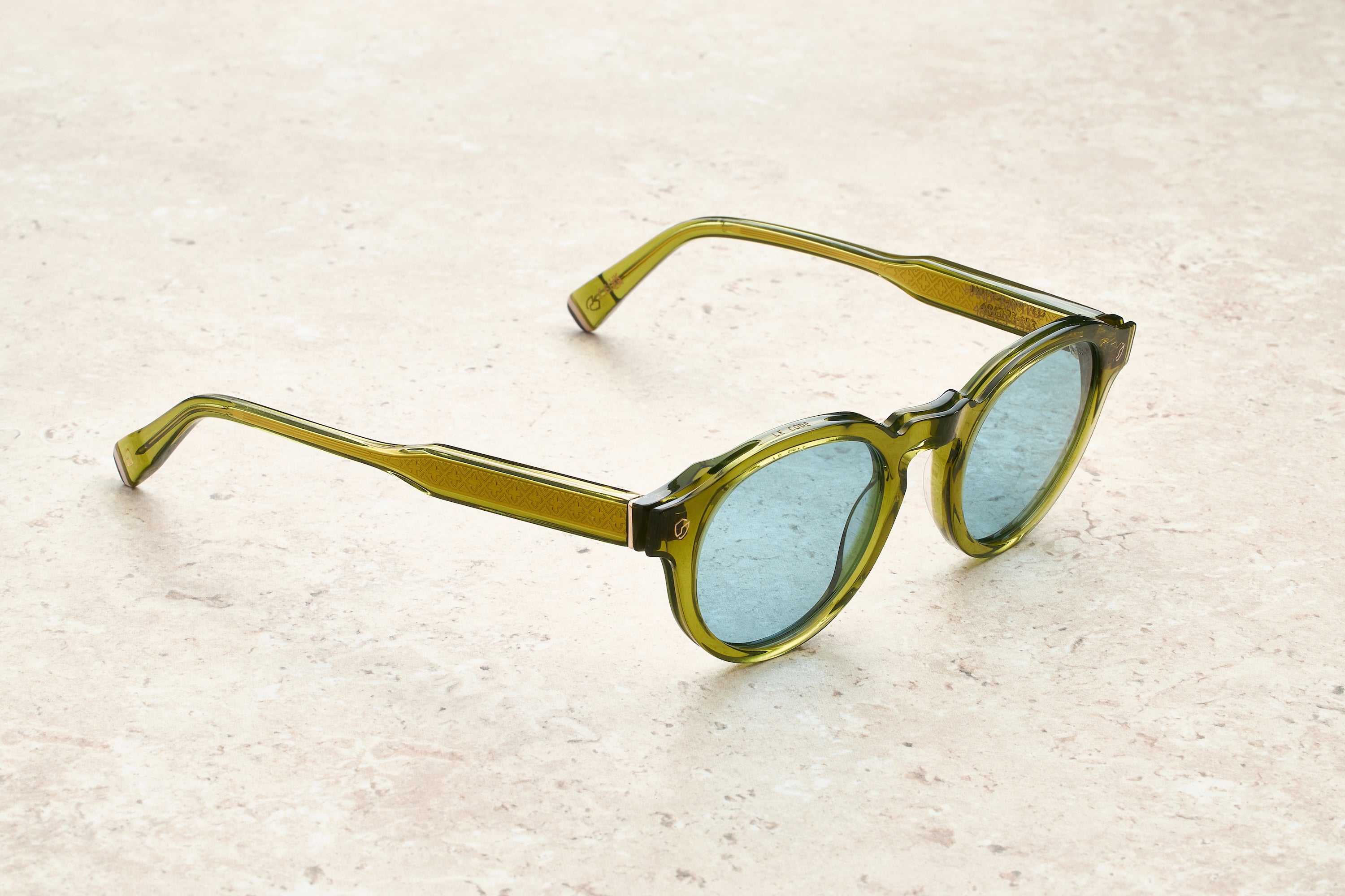 SEYMOUR S - OLIVE GREEN  / LIGHT BLUE